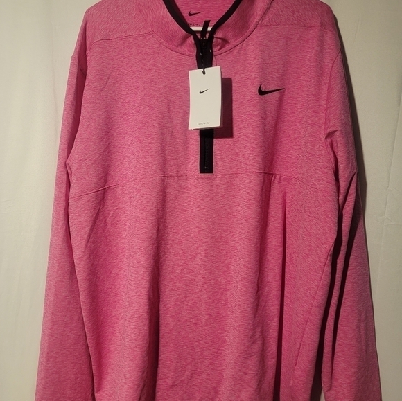 Nike Dri-FIT Victory Men's Half-Zip Golf Top Jacket DH1261 Pink XL